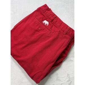 Vintage Berle Red Cotton Pants Size 40 Alabama Elephant The Locker Room